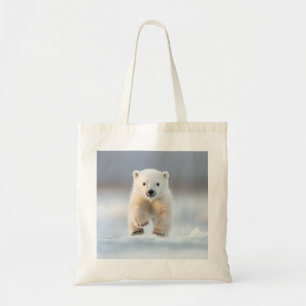 Cute Alaska Polar Bear Cub Tote Bag