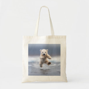 Cute Alaska Polar Bear Cub  Tote Bag