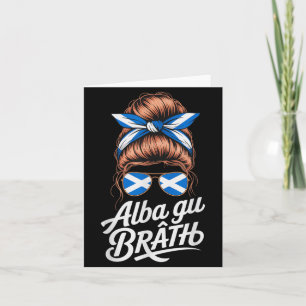 Cute Alba Gu Bràth Trip Scotland Girl Vacay Mum Card