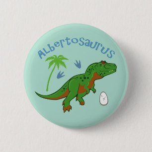 Cute Albertosaurus 6 Cm Round Badge