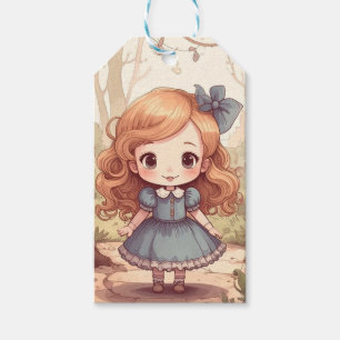 Cute Alice Adventures Wonderland Woodland Art Gift Tags