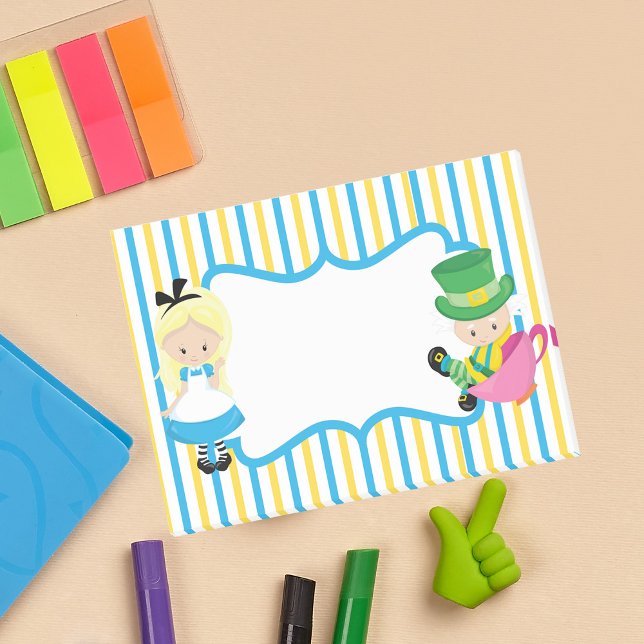 Cute Alice in Wonderland Kids Post-it Notes (Creator Uploaded)