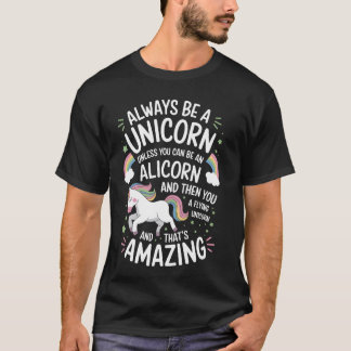 Cute Alicorn Magical Unicorn Fantasy Legendary Cre T-Shirt