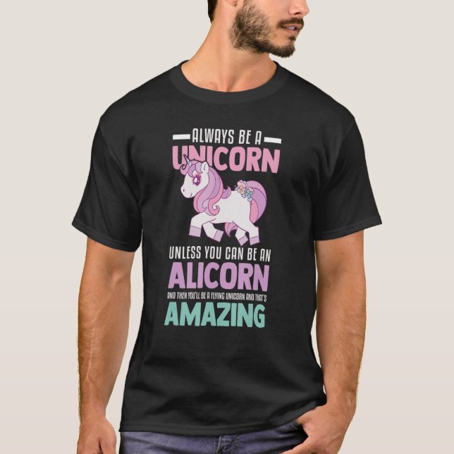 Cute Alicorn Magical Unicorn Fantasy Legendary Cre T-Shirt (Front)