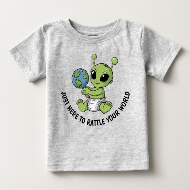 Cute Alien  Baby T-Shirt (Front)