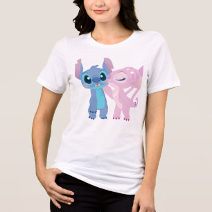 Cute Alien Couple Digital Illustration Tri-Blend Shirt