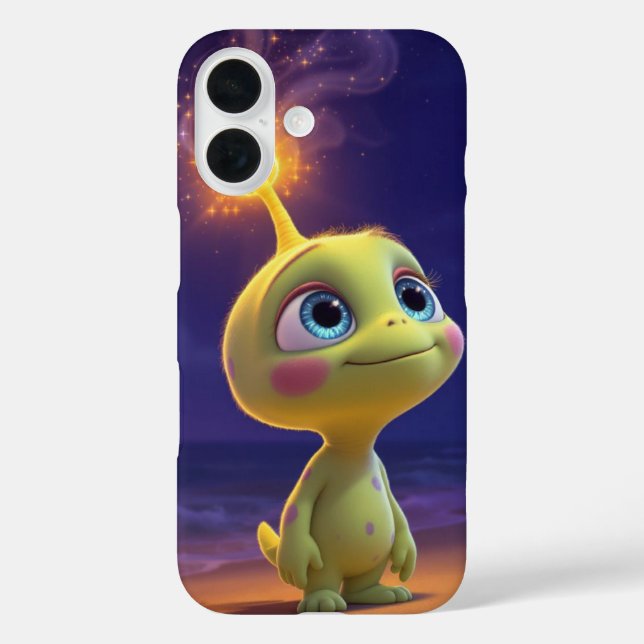 Cute Alien Creature Glowing Magic Phone Case (Back)