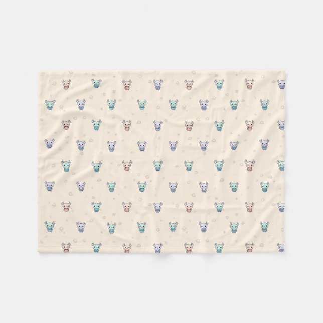Cute Alien Fleece Blanket (Front (Horizontal))