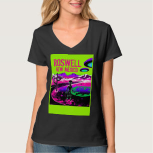 Cute Alien in Area 51 UFOs T-Shirt
