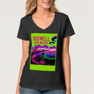 Cute Alien in Area 51 UFOs T-Shirt