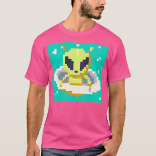 Cute Alien In Ufo T-Shirt
