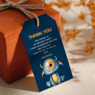 Cute Alien Outer Space 1st Birthday Thank You  Gift Tags