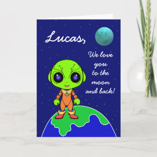 Cute Alien Valentine's Day Card by Jo Images