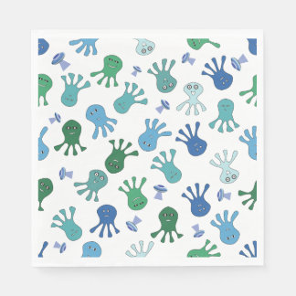 Cute Aliens Birthday Party  Napkin