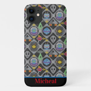 Cute Aliens Case-Mate iPhone Case