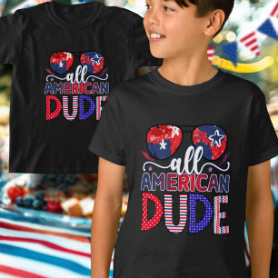 Cute All American Dude 4th Of July Celebration T-Shirt