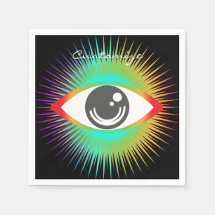 Cute All-seeing Alien Eye Thunder_Cove Napkin