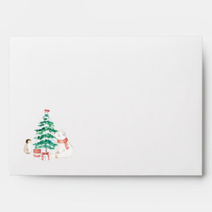 Cute All-white Christmas Envelope