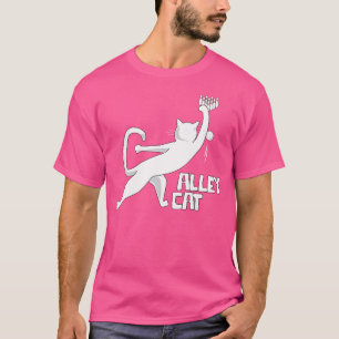 Cute Alley Cat Bowling Apparel For Cat Pun Loving T-Shirt