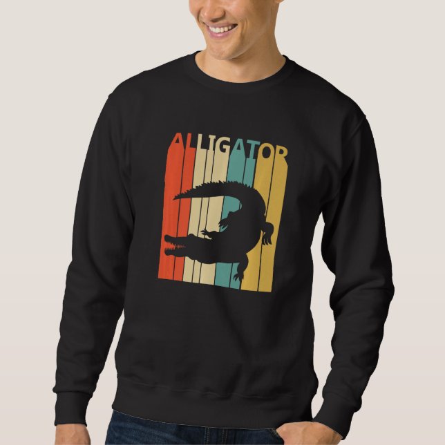 Cute Alligator Animal  Sweatshirt (Front)