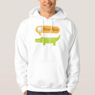 Cute Alligator Floss Dental Hygiene Hoodie