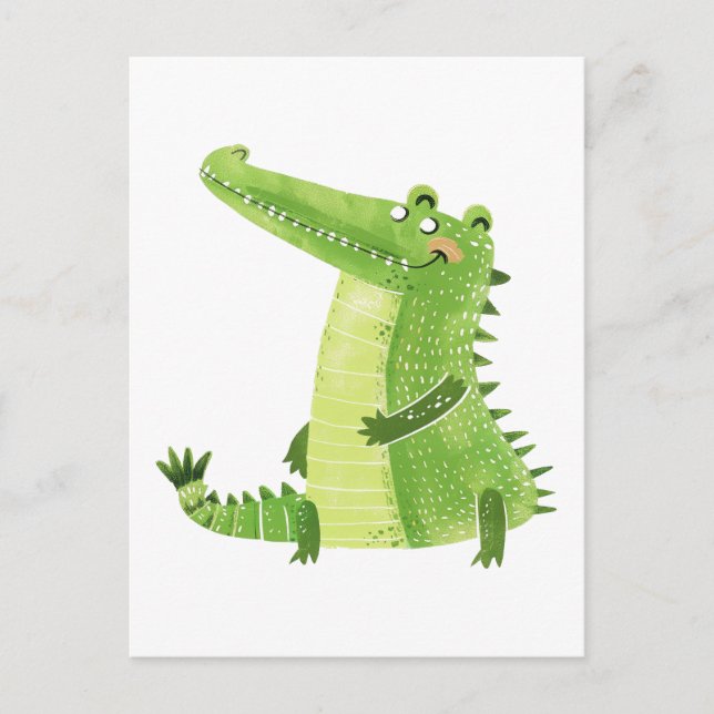 Cute alligator postcard (Front)