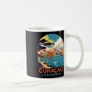 Cute Aloha Hawaiian Summer Vacation Shaka Hibiscus Coffee Mug