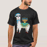 Cute Alpaca Chanukah  Menorah Hanukkah Llama Premi T-Shirt<br><div class="desc">Cute Alpaca Chanukah  Menorah Hanukkah Llama Premium</div>