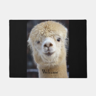 Cute Alpaca face Doormat