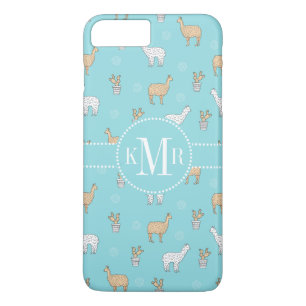 Cute Alpaca Llama Cactus Pattern Case-Mate iPhone Case