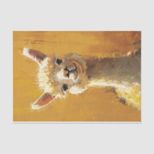 Cute Alpaca Painting Decoupage Tissue Paper