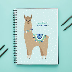 Cute Alpaca Personalised Notebook