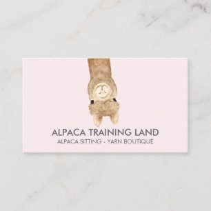 Cute Alpaca Shop Business Card