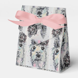 Cute Alpacca Llama Girls Birthday Cake Favour Box