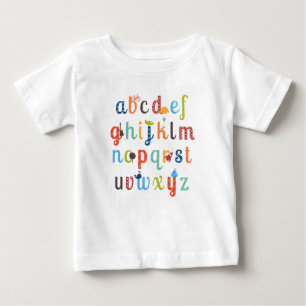 Cute Alphabet Design Baby T-Shirt