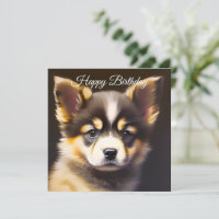 Cute Alsatian Puppy Birthday