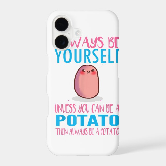 Cute Always Be yourself unless a Potato Kawaii Pot (Back)