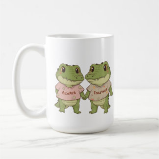 Cute Always Together Crocodile Couple Matching T-S Coffee Mug