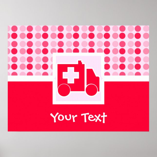 Cute Ambulance Poster (Front)