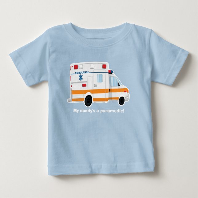 Cute Ambulance T-Shirt - Baby - Toddler - Kids (Front)