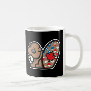 cute american canadian beaver coffee mug