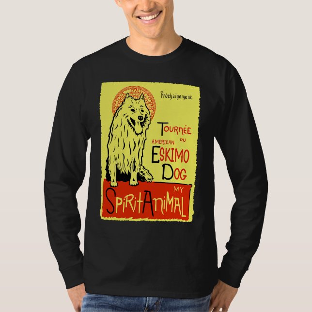 Cute American Eskimo Dog Eskimo Spitz T-Shirt (Front)