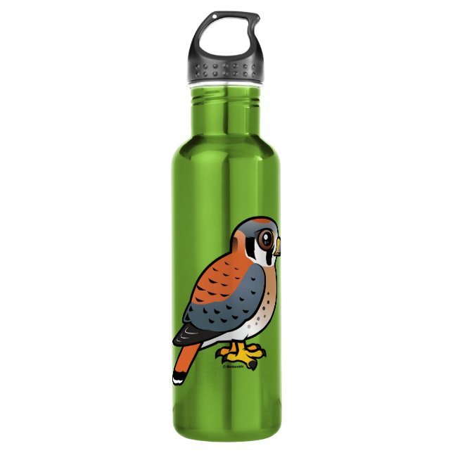 Cute American Kestrel 710 Ml Water Bottle (Front)