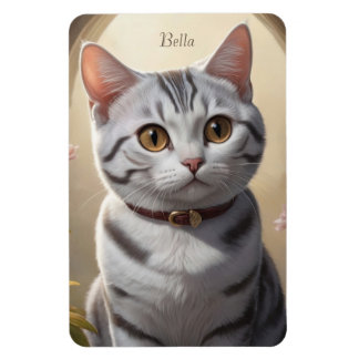 Cute American Shorthair Cat with Big Eyes Magnet