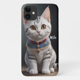 Cute American Shorthair Kitten with big Eyes Case-Mate iPhone Case