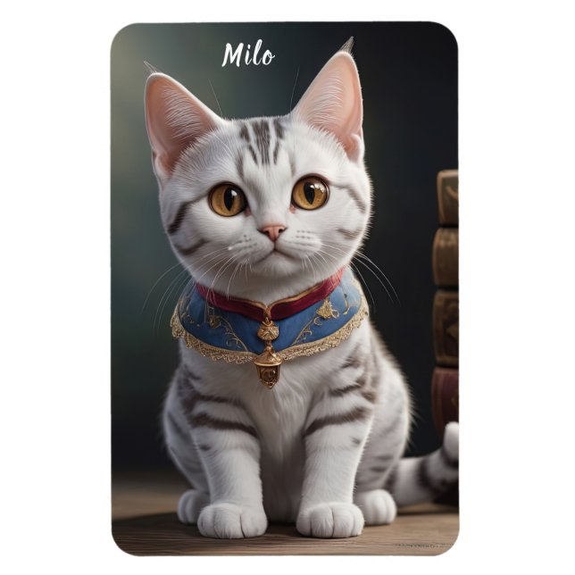 Cute American Shorthair Kitten with big Eyes Magnet (Vertical)