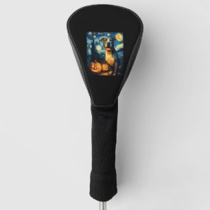 Cute American Staffordshire Terrier Dog Halloween  Golf Head Cover