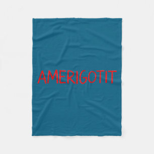 Cute Amerigotit Meme Fleece Blanket