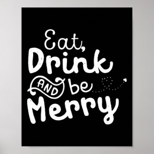 Cute & Funny Christmas Eat Poster