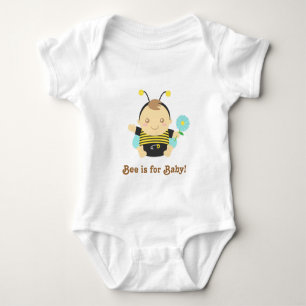 Cute, Amusing Bee is for Baby, Bumble Bee Baby Boy Bodysuit